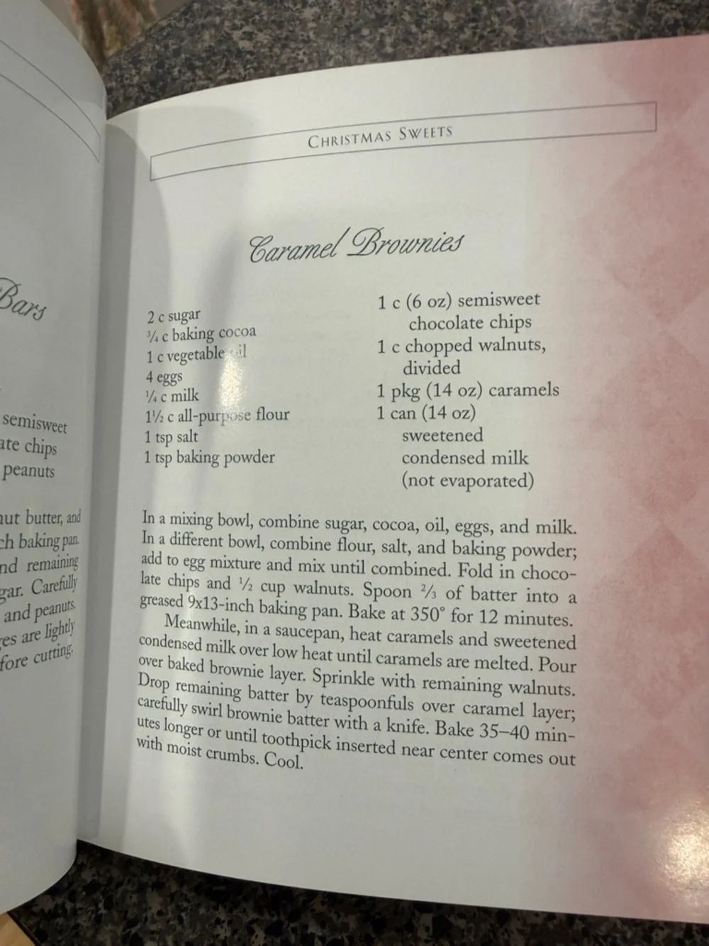 Christmas Sweets Hardcover Recipe Book